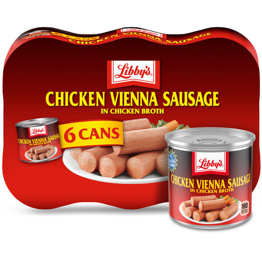Libby's Chicken Vienna Sausage with Chicken Broth, Canned Meat