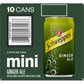 Schweppes Ginger Ale, Caffeine Free, Mini Can