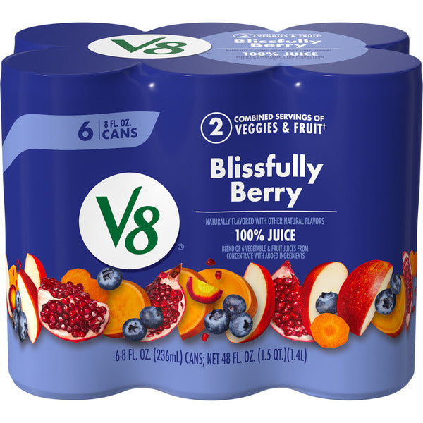 V8 Fruit & Vegetable Blends Blissfully Berry 100% Fruit and Vegetable Juice