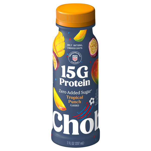 Chobani Zero Added Sugar Greek Yogurt Tropical Punch Flavored Protein Drink