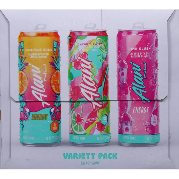 Alani Nu Orange Kiss/Cherry Twists/Pink Slush Energy Drink