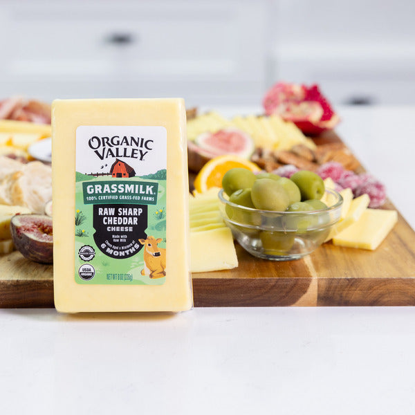 Organic Valley® Grassmilk Raw Organic Sharp Cheddar Cheese Block