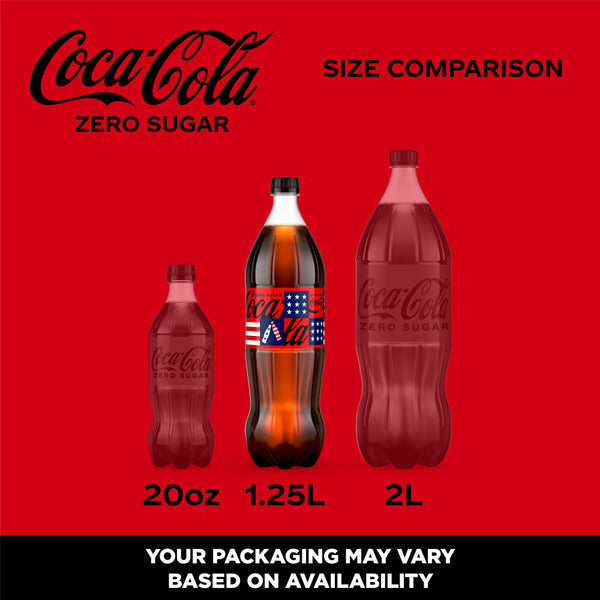 Coca Cola Zero Sugar Soda Bottle