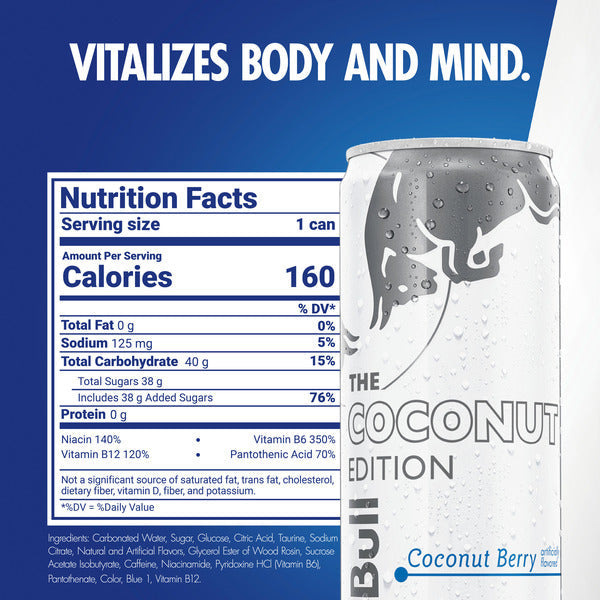 Red Bull Coconut Edition Coconut Berry Energy Drink