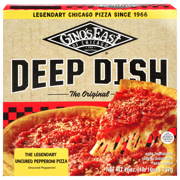 Gino's East Deep Dish Uncured Pepperoni Pizza