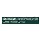 Starbucks Unsweetened Dark Roast Black Iced Coffee