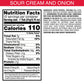 Pringles Snack Cups Sour Cream and Onion Potato Crisps Chips, Lunch Snacks, Snack Cups, 12 Count