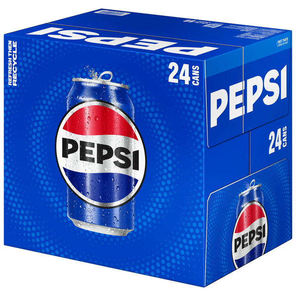 Pepsi Soda Cola 12 Fl Oz 24 Count