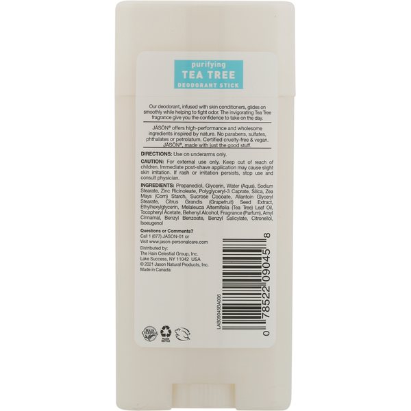 JĀSÖN Deodorant, Tea Tree, Purifying