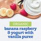 Gerber Toddler Food Organic Banana Raspberry Yogurt With Vanilla Puree Pouch