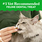 GREENIES Feline Adult Natural Dental Care Cat Treats, Oven Roasted Chicken Flavor