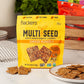 Dr. in the Kitchen Flackers Flackers Multi Seed, plant based organic crackers, Cheeze Pleaze