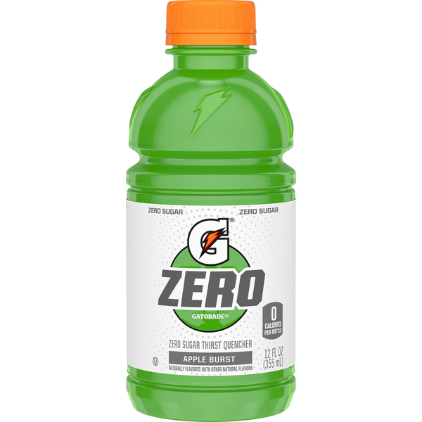 Gatorade Thirst Quencher, Zero Sugar, Apple Burst, 12-Pack