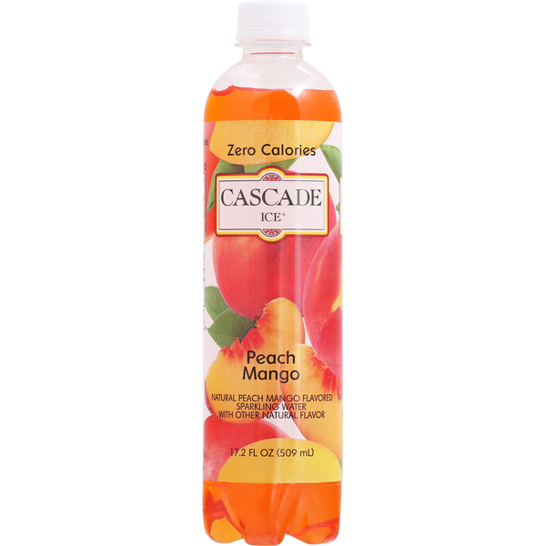 Cascade Ice Sparkling Water, Peach Mango