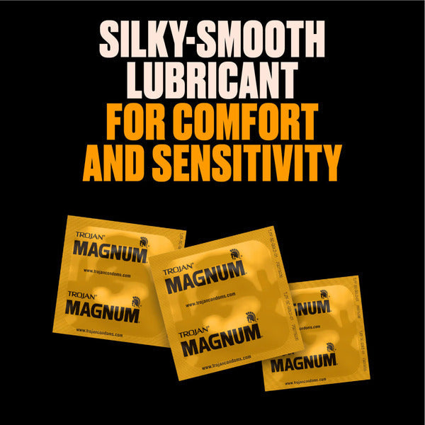 Trojan Magnum Large Size Lubricated Latex Condoms
