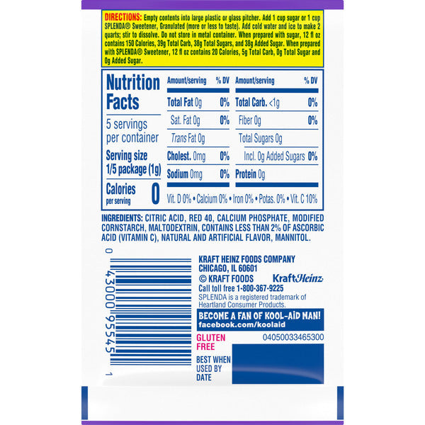 Kool-Aid Unsweetened Berry Cherry Artificially Flavored Powdered Soft Drink Mix