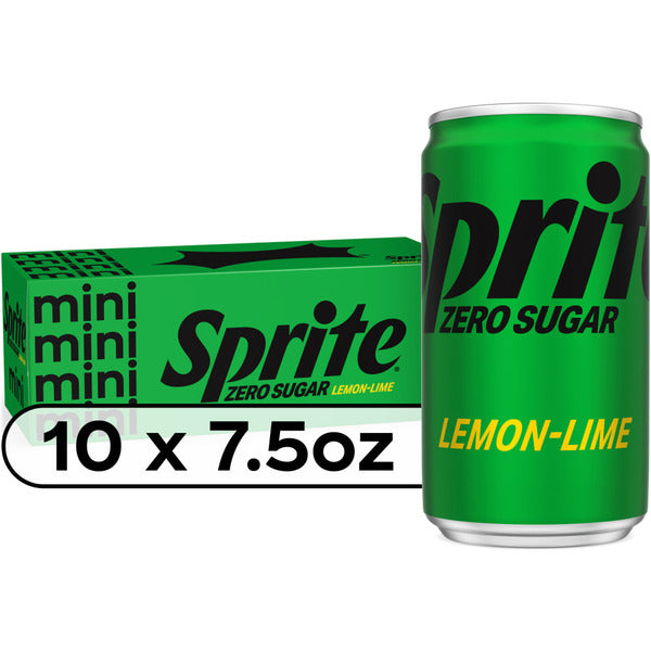 Sprite Zero Sugar Lemon Lime Diet Soda Pop Soft Drinks