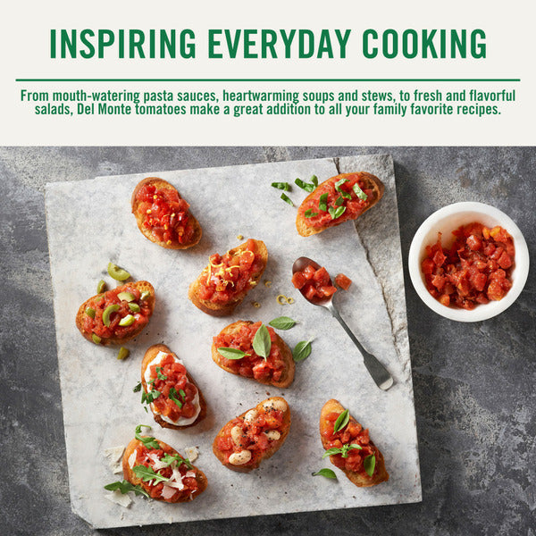 Del Monte Italian Recipe Stewed Tomatoes with the Flavors of Basil, Garlic & Oregano