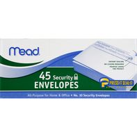 Mead Envelopes, Security - number 10️