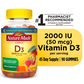Nature Made Vitamin D3 2000 IU (50 mcg) per serving Gummies