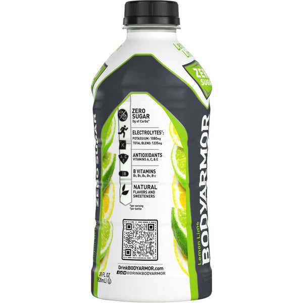 BODYARMOR Lemon Lime Zero Sugar Sports Drink Bottle