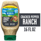 Hidden Valley Cracked Pepper Ranch Condiment and Dressing, Easy Squeeze Bottle
