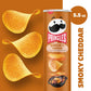 Pringles Smoky Cheddar Potato Crisps Chips, Lunch Snacks, 5.5 oz