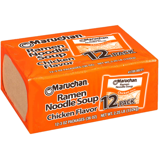 Maruchan Ramen Noodle Soup, Chicken, Pack of 12