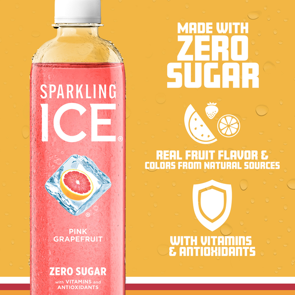 Sparkling Ice® Zero Sugar Pink Grapefruit Flavored Sparkling Water