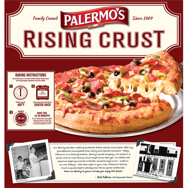 Palermo's Primo Thin Pizza, Supreme, Rising Crust