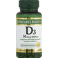 Nature's Bounty Vitamin D3, 50 mcg, Rapid Release Softgels