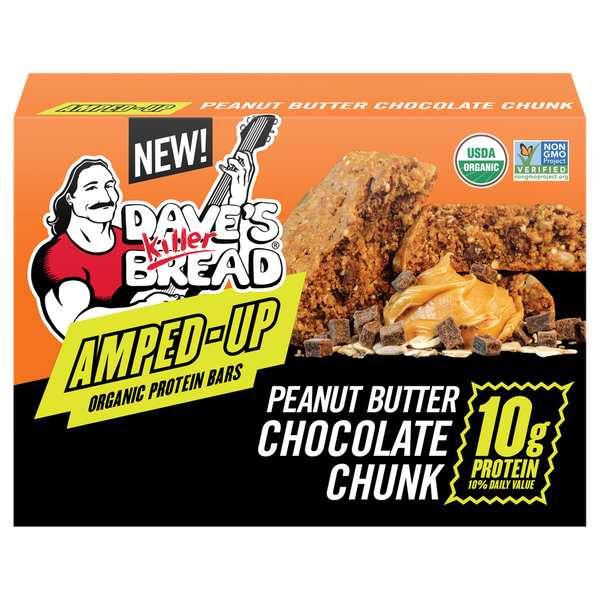 Dave's Killer Bread Amped-Up Peanut Butter Chocolate Chunk Organic Protein Bars