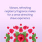 Skintimate Skin Therapy Raspberry Rain Shave Gel for Women, Travel Shaving Cream