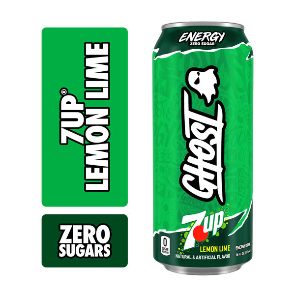 GHOST Energy Ghost Zero Sugar 7UP