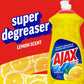 Ajax Super Degreaser Liquid Dish Soap, Lemon
