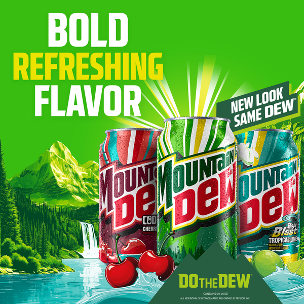Mountain Dew Code Red Soda - Pack
