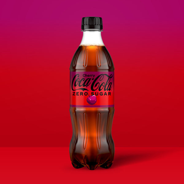 Coca Cola Zero Sugar Cherry Soda Bottles