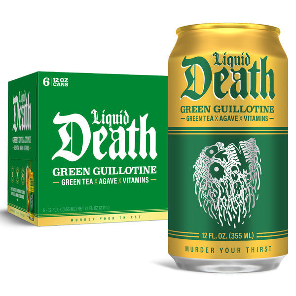 Liquid Death Iced Green Tea, Green Guillotine
