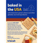 TRISCUIT Roasted Garlic Whole Grain Wheat Crackers, Lunch Snacks, Family Size 12.5 oz