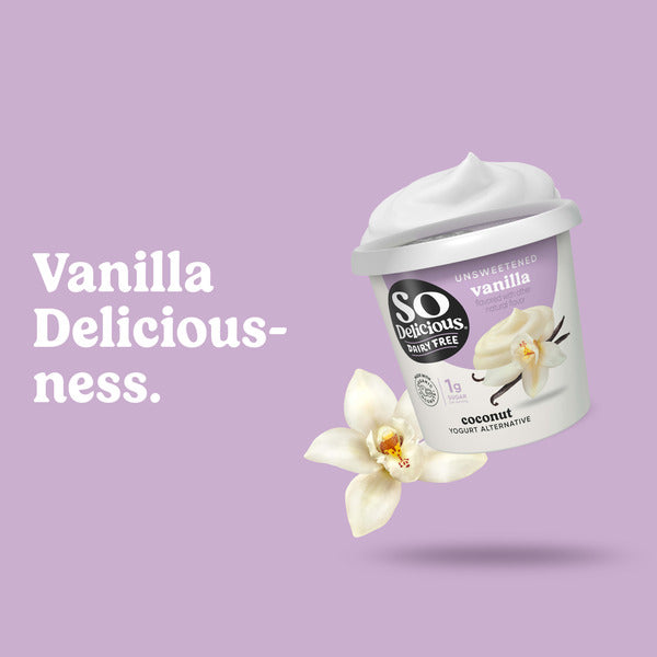 So Delicious Dairy Free Coconutmilk Unsweetened Vanilla Yogurt Alternative