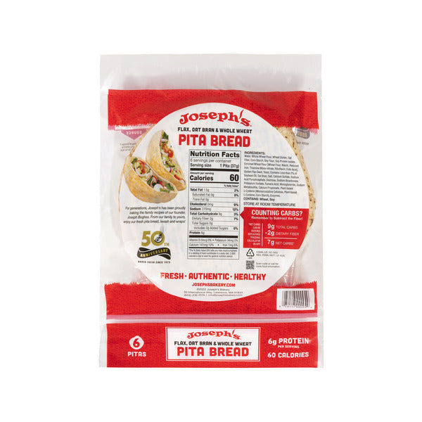 Joseph's Flax Pita Bread