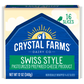 Crystal Farms Cheese Slices, Swiss Style