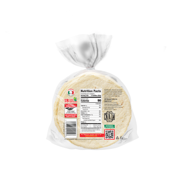 La Banderita Corn Tortillas, White