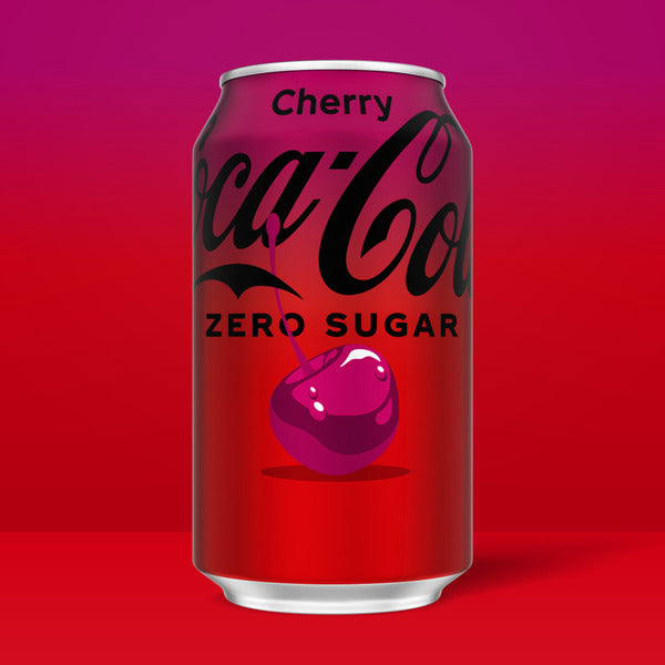 Coca Cola Zero Sugar Cherry Soda Fridge Pack Cans