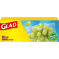 Glad Zipper Food Storage Plastic Bags, Snack