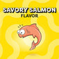 TEMPTATIONS Jumbo Stuff Crunchy and Soft Cat Treats Savory Salmon Flavor