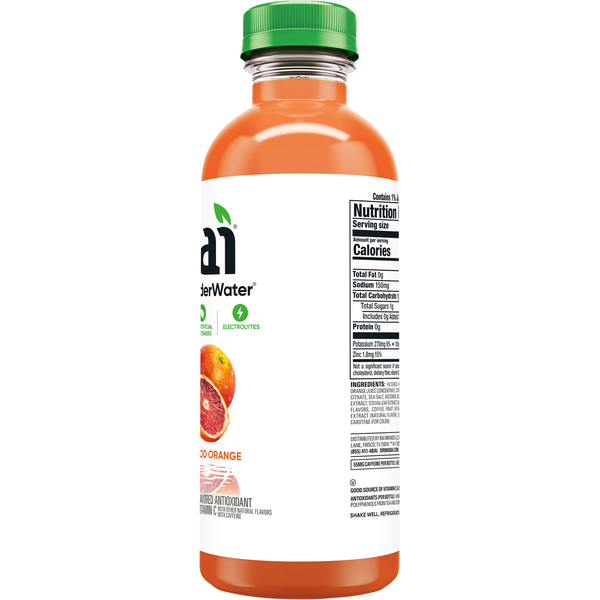 Bai It's WonderWater Baru Blood Orange Antioxidant Beverage with Vitamin C