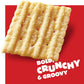 Cheez-It Grooves Sharp White Cheddar Crunchy Cheese Crackers, Snack Crackers, 9 oz