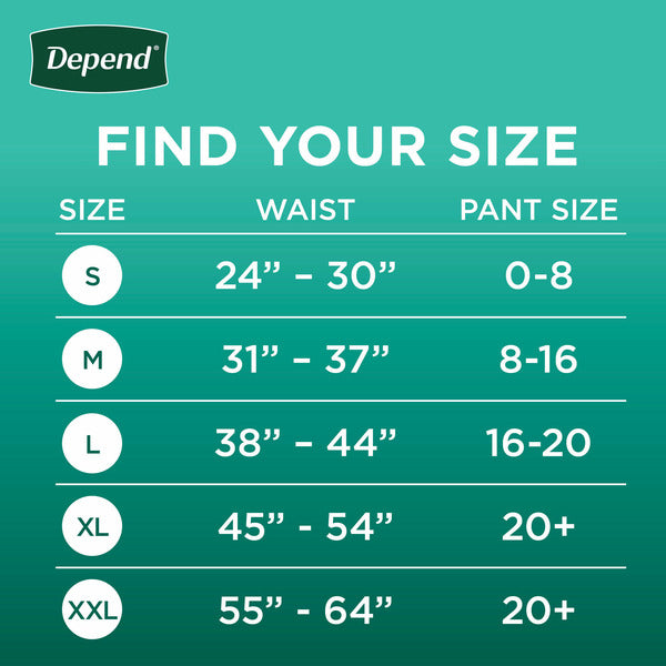 Depend Fresh Protection Women's Adult Incontinence Underwear, S, Blush