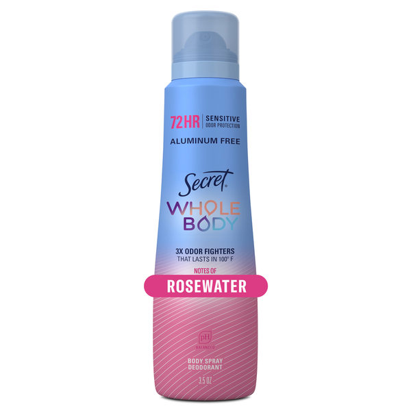 Secret Whole Body Deodorant Spray for Women